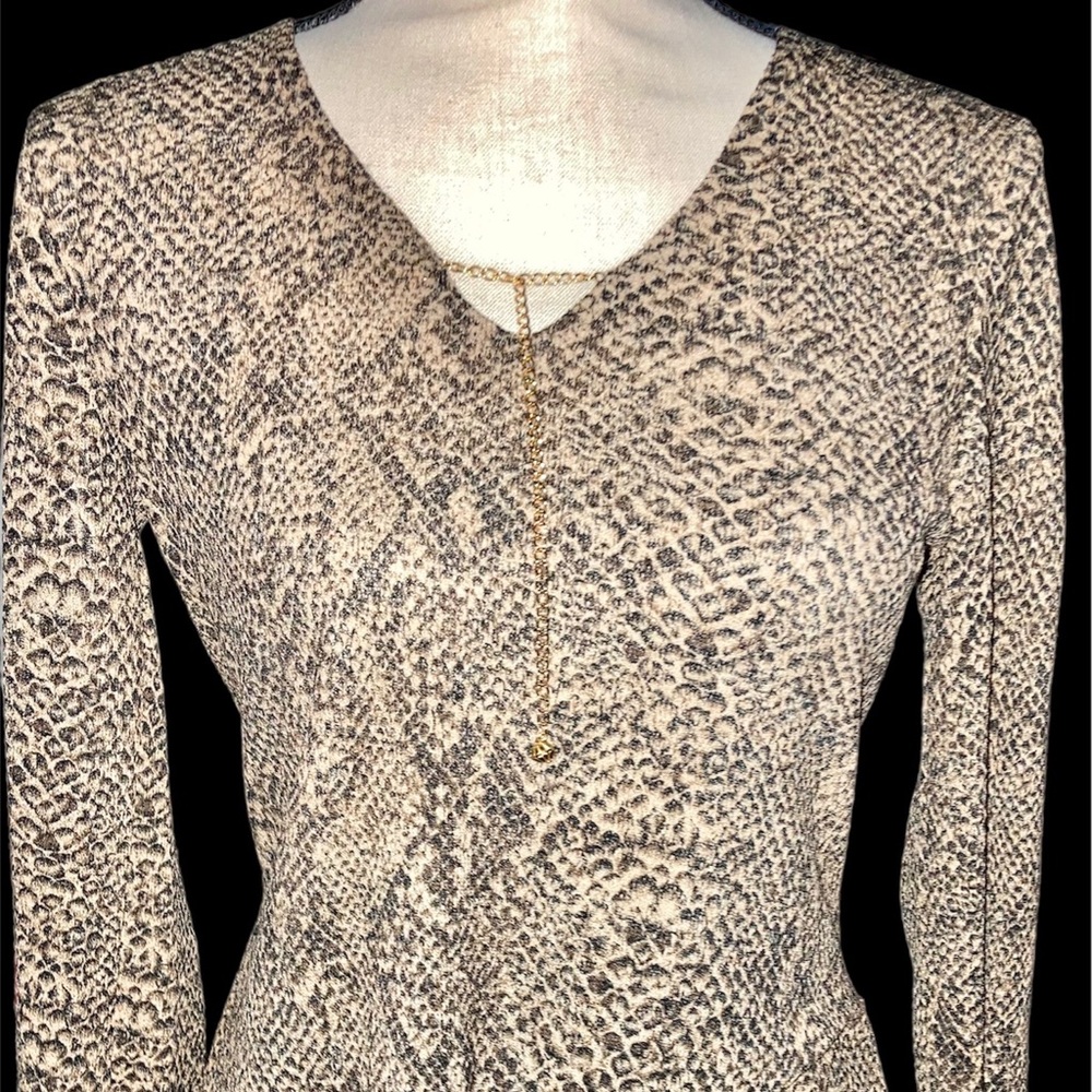 CDC Animal Print Skirt Suit. 🐆 Size 4.